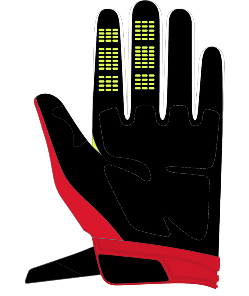 FOX 180 Ballast Glove - 2X, Black/Red MX24