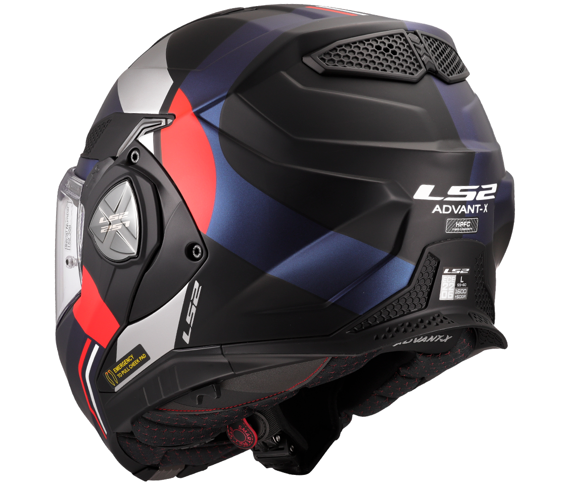 LS2 FF901 ADVANT X ULTRA BLUE RED-06 L