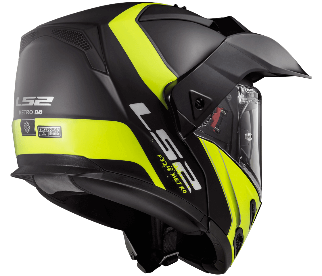 LS2 FF324 METRO RAPID MATT BLACK YELLOW P/J XS