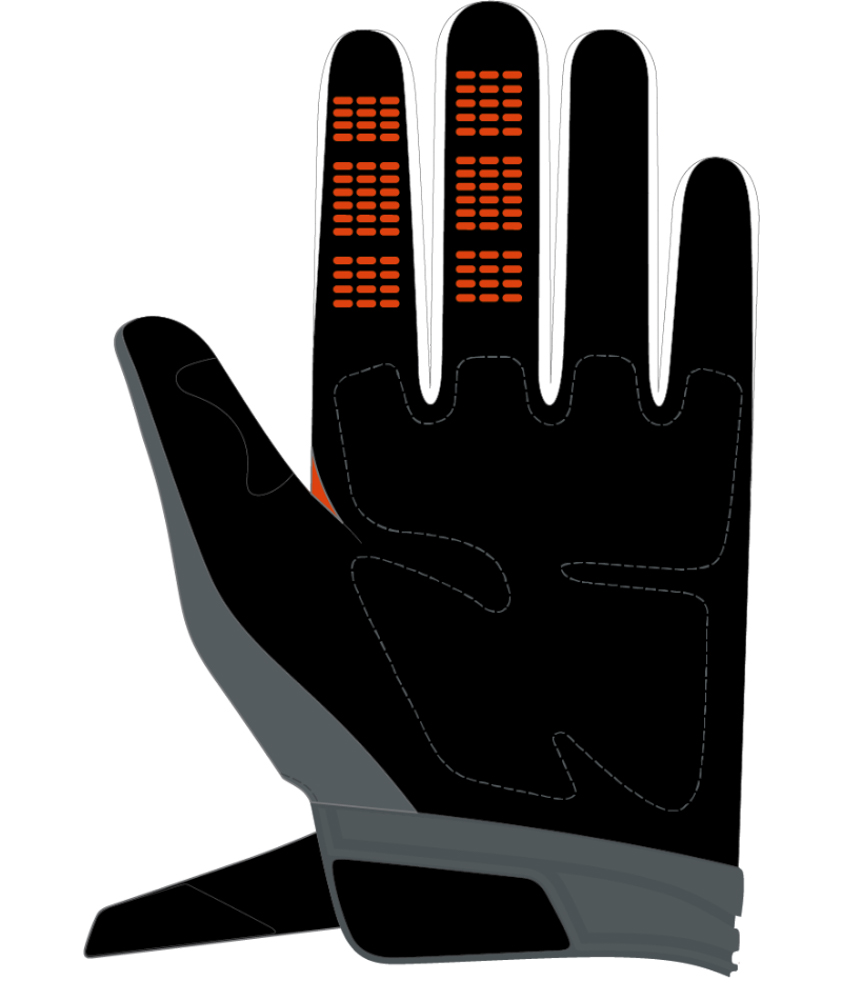 FOX 180 Ballast Glove - M, Black/Grey MX24