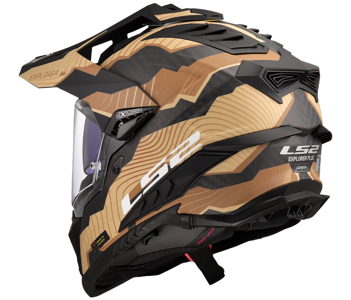 LS2 MX701 EXPLORER C TRICK BROWN SAND-06 L