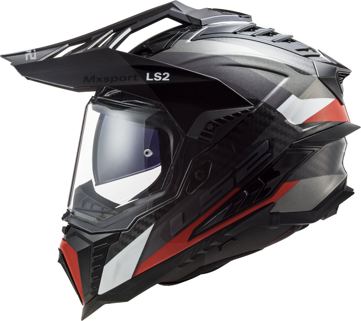 LS2 MX701 C EXPLORER FRONTIER G.TITANIUM RED-06 S