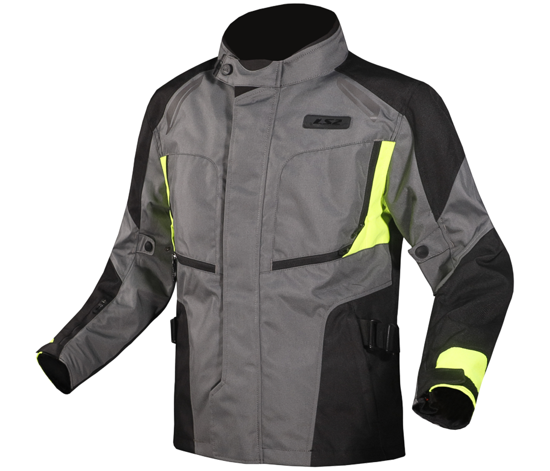LS2 PHASE MAN JACKET GREY BLACK YELLOW 4XL