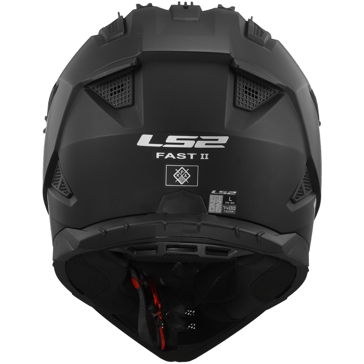 LS2 MX708 FAST II SOLID MATT BLACK-06 L