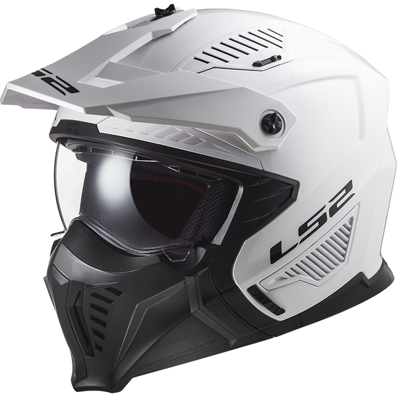 LS2 OF606 DRIFTER SOLID WHITE-06 L