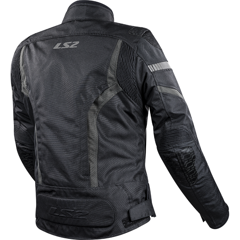 LS2 GATE LADY JACKET BLACK DARK GREY XS