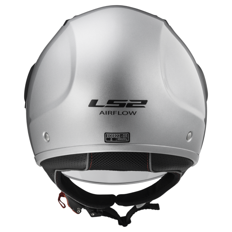 LS2 OF562 AIRFLOW GLOSS SILVER LONG XS