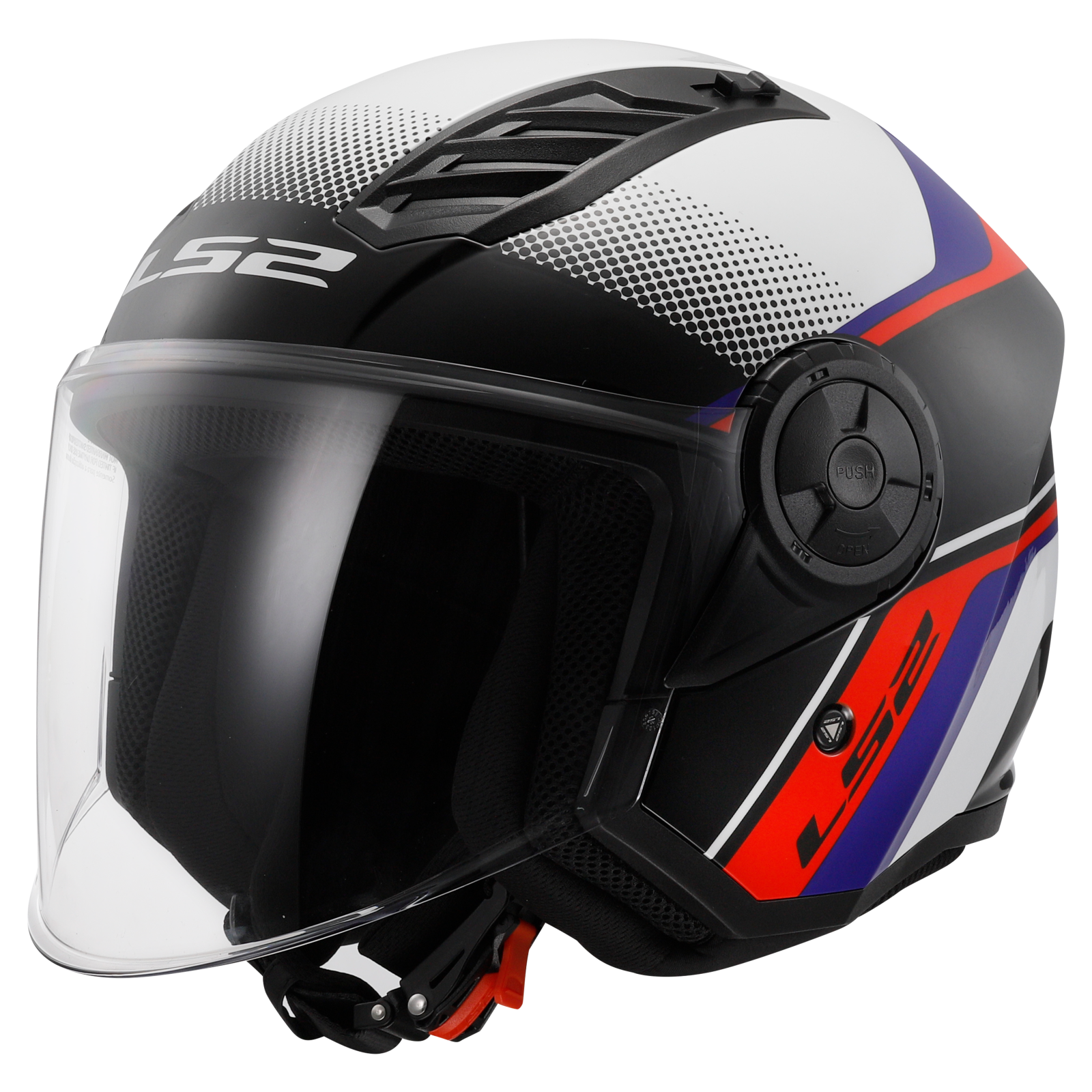 LS2 OF616 AIRFLOW II RUSH WHITE BLUE RED-06 3XL