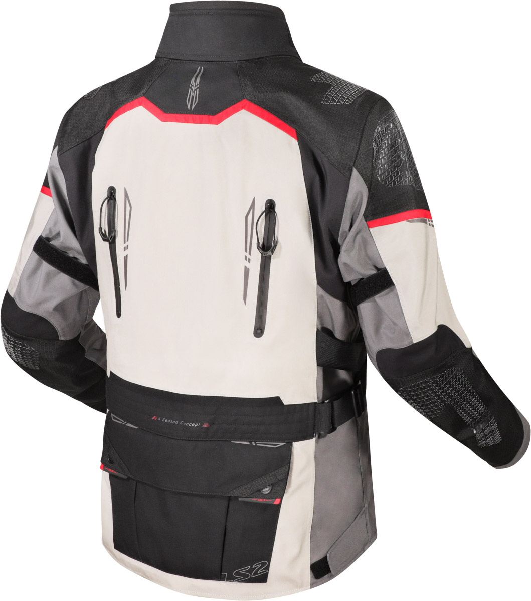 LS2 APOLLO MAN JACKET GREY BLACK RED
