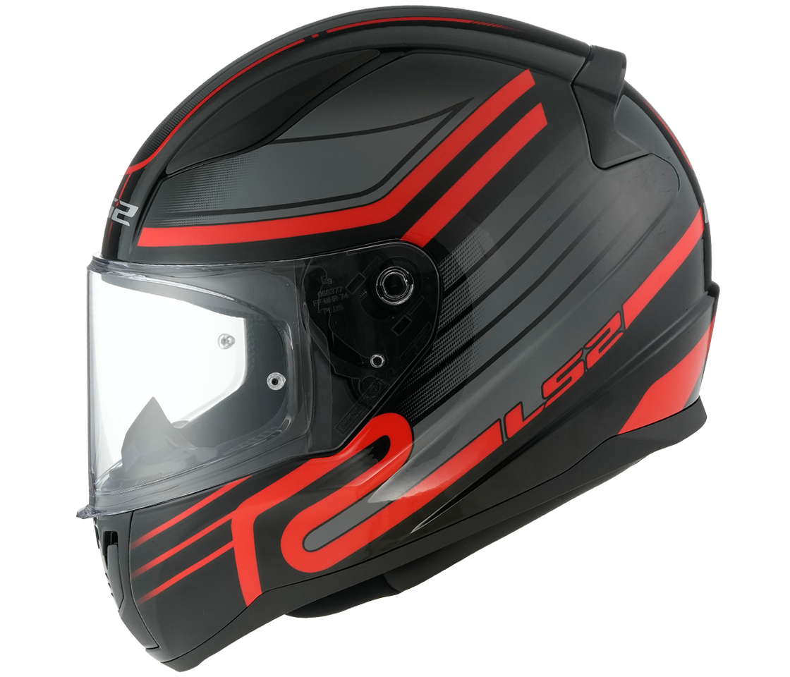 LS2 FF353 RAPID II CIRCUIT BLACK RED-06 M