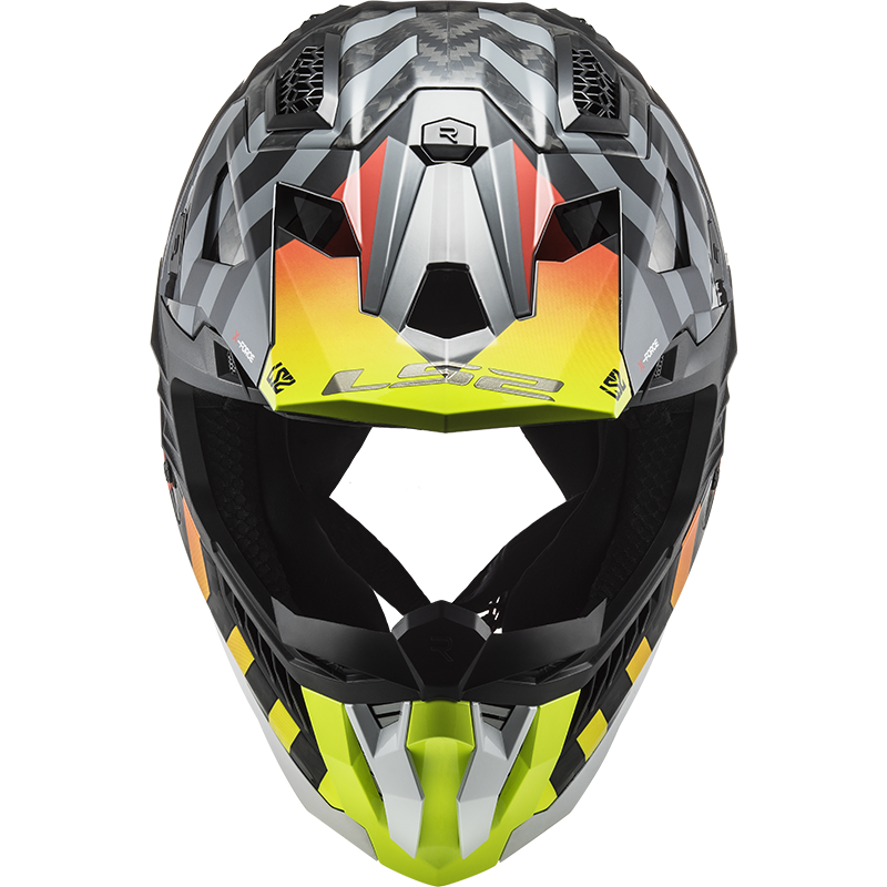 LS2 MX703 C X-FORCE BARRIER H-V YELLOW RED-06 XXL
