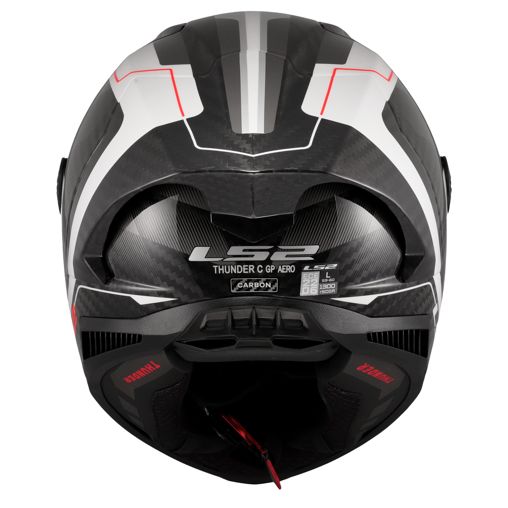 LS2 FF805 THUNDER GP AERO RAUTE WHITE GREY-06 XXL
