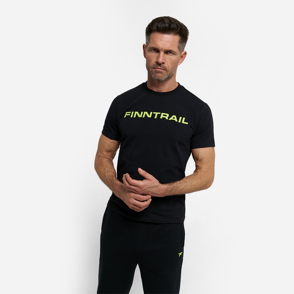 Finntrail T-shirt LogoQR Black L