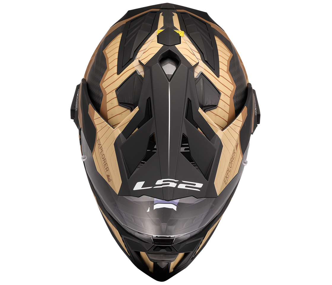 LS2 MX701 EXPLORER C TRICK BROWN SAND-06 L