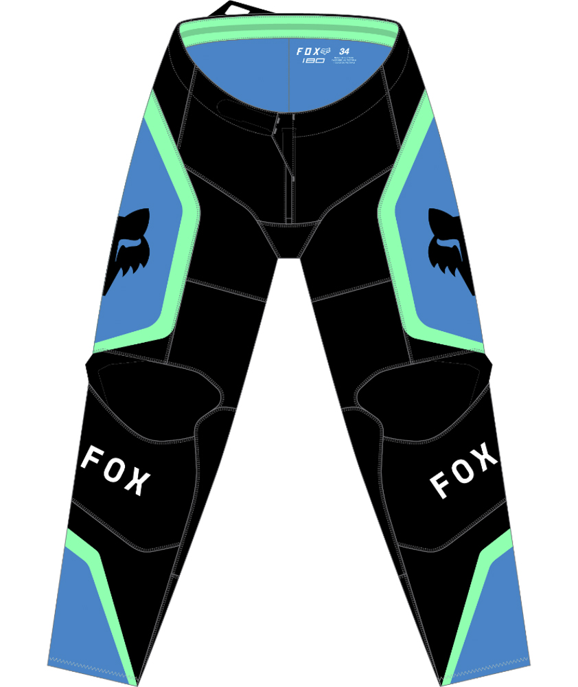 FOX 180 Ballast Pant - 34, Black/Blue MX24