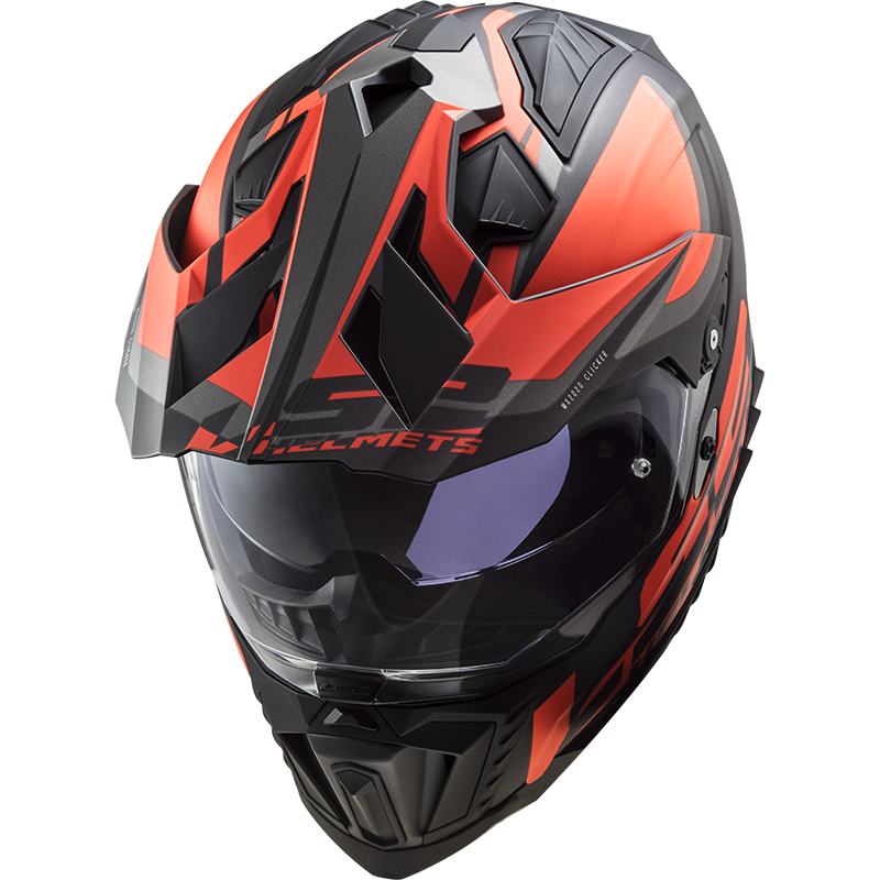 LS2 MX701 EXPLORER ALTER MATT BLACK FL.ORANGE-06 M