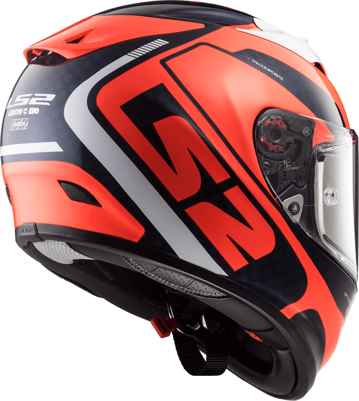 LS2 FF323 ARROW C EVO STING BLUE FLUO ORANGE