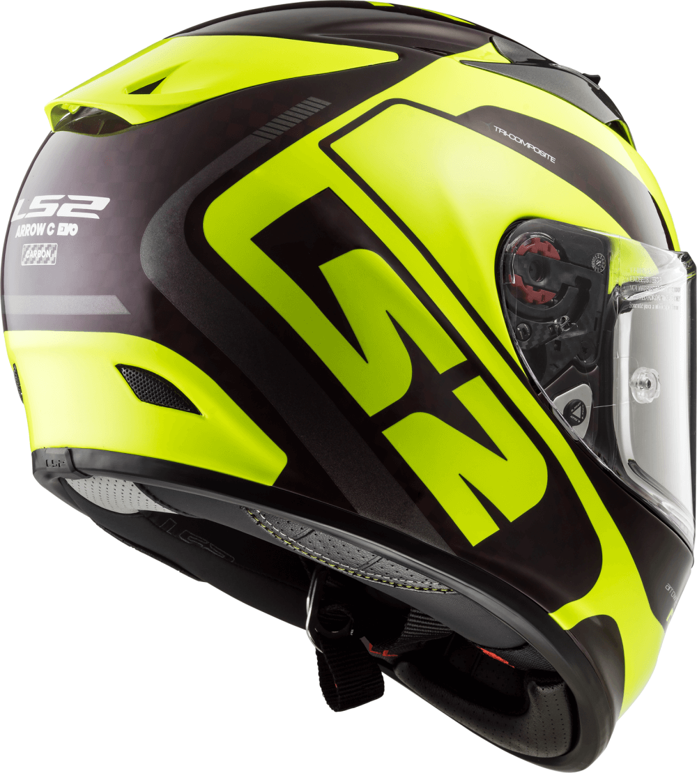 LS2 FF323 ARROW C EVO STING WINEBERRY H-V YELLOW