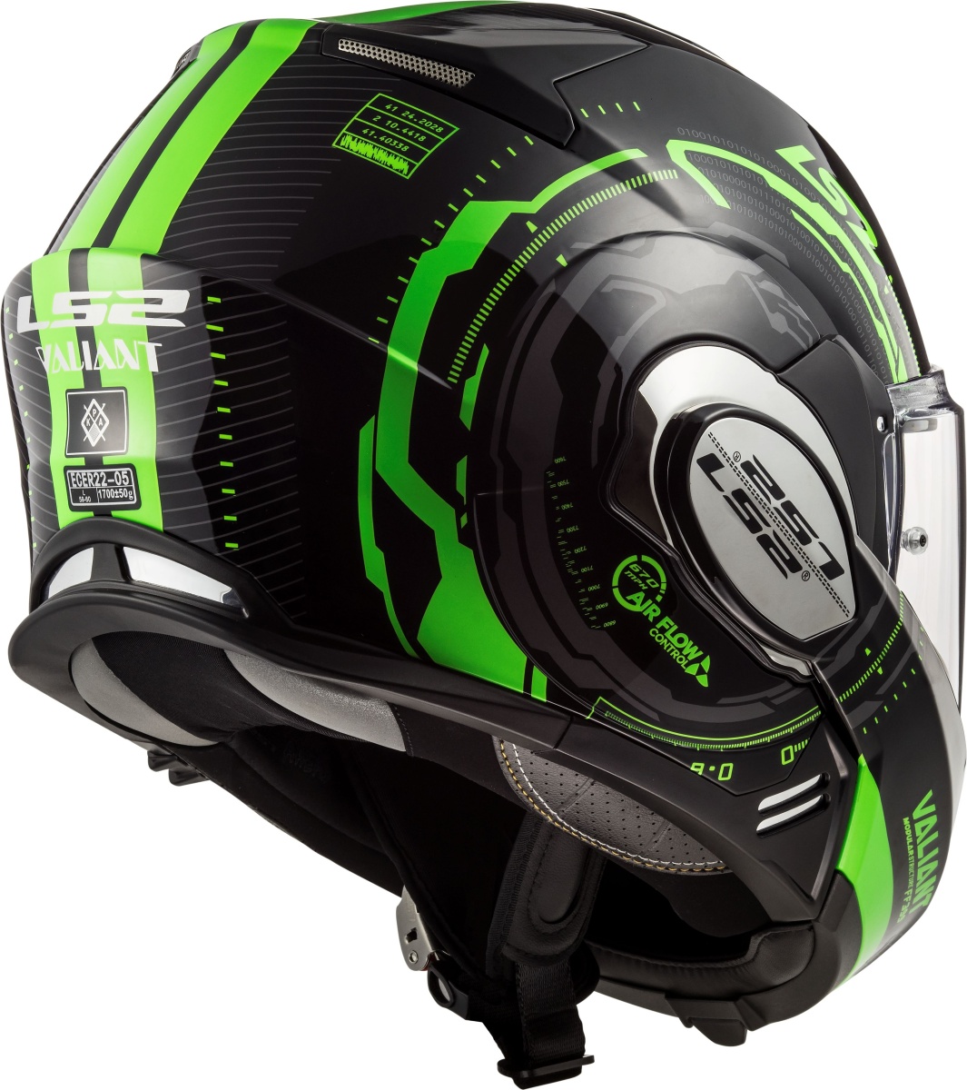 LS2 FF399 VALIANT NUCLEUS BLACK GLOW GREEN