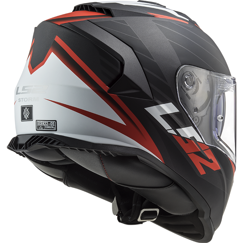 LS2 FF800 STORM NERVE MATT BLACK RED