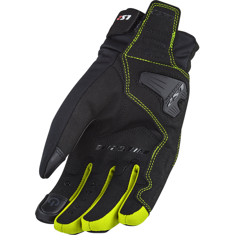 LS2 JET 2 LADY GLOVES BLACK H-V YELLOW