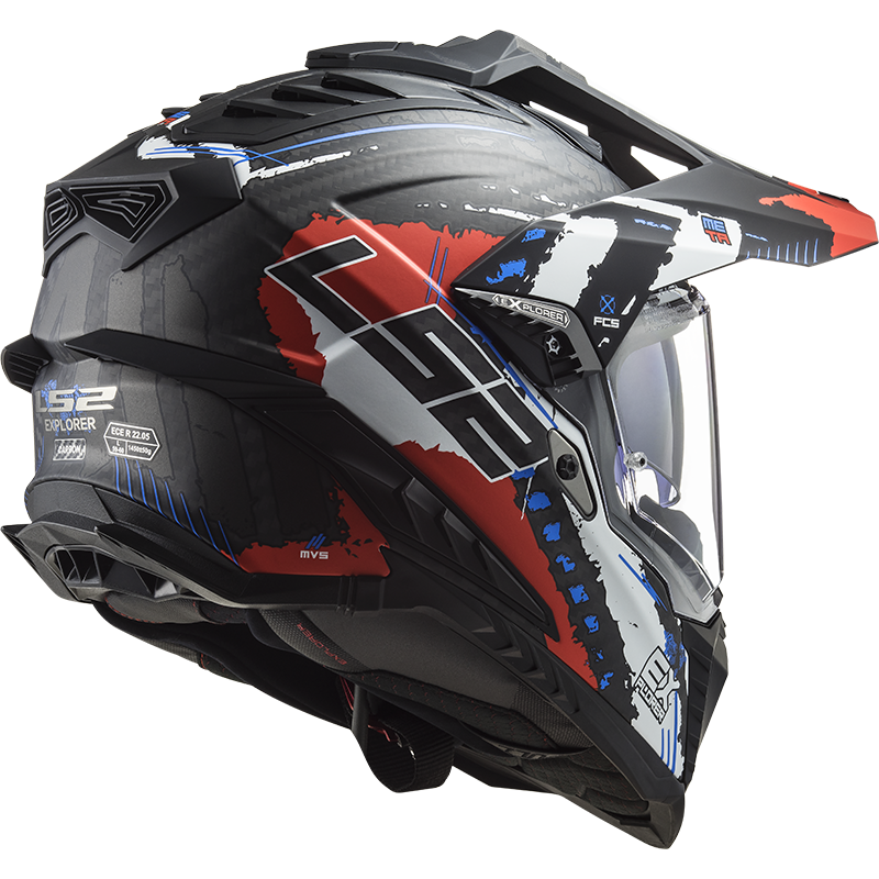 LS2 MX701 Explorer C EXTEND Matt Red L