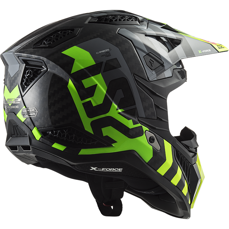 LS2 MX703 C X-FORCE BARRIER H-V YELLOW GREEN-06 L