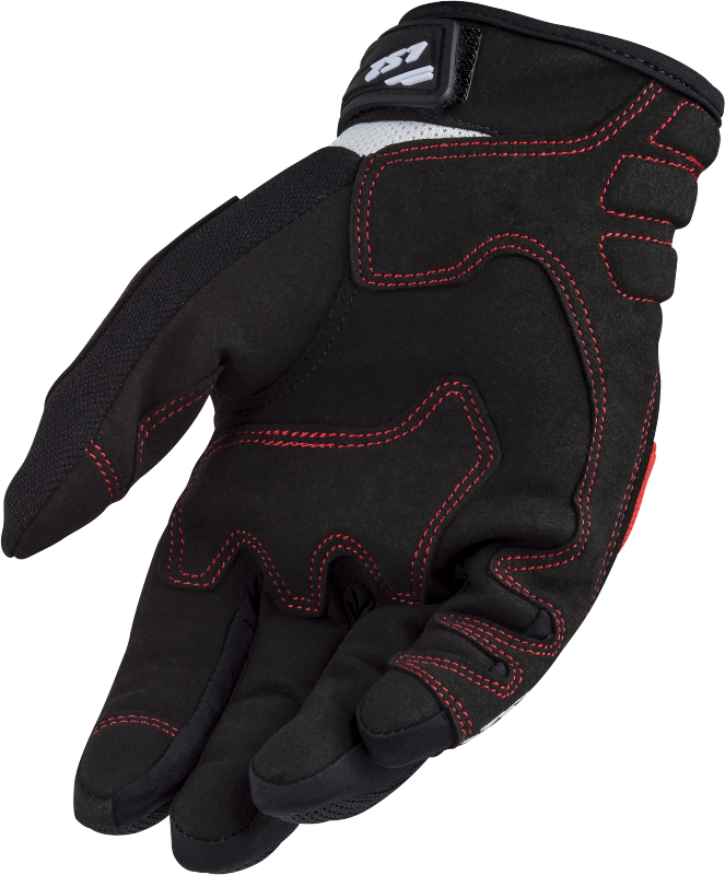 LS2 SILVA MAN GLOVES BLACK RED