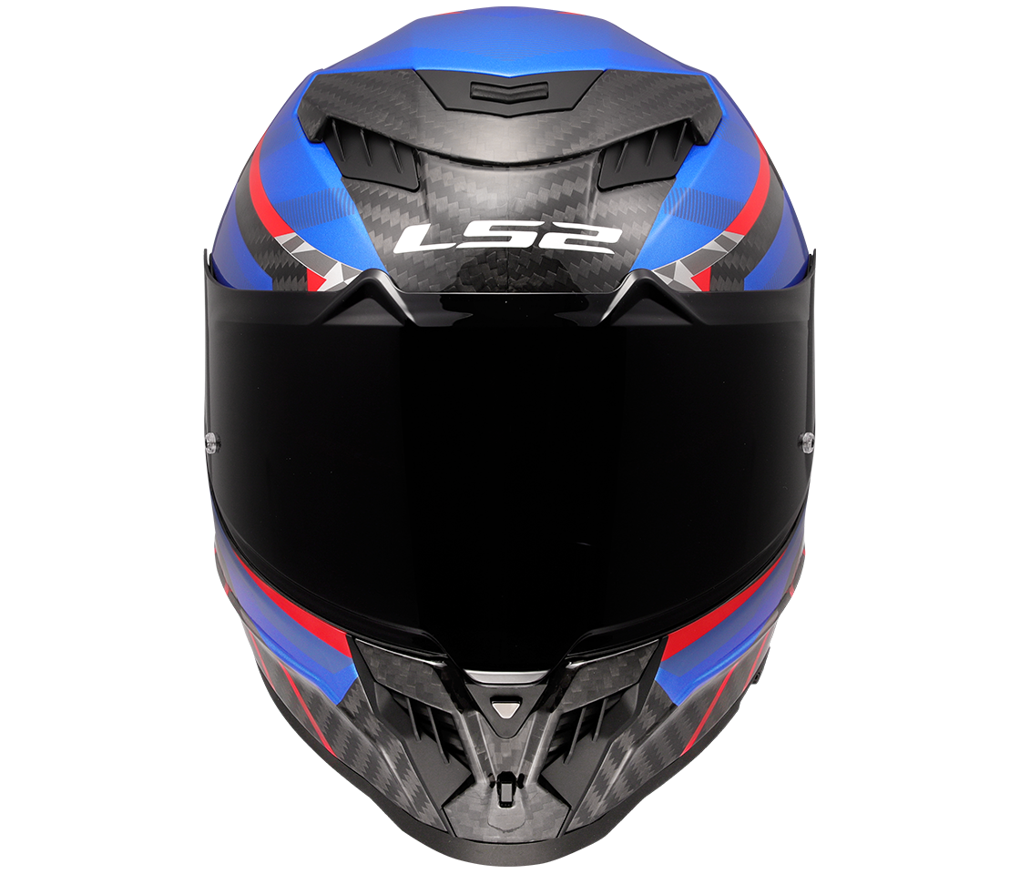 LS2 FF807 DRAGON TRAX BLUE RED S