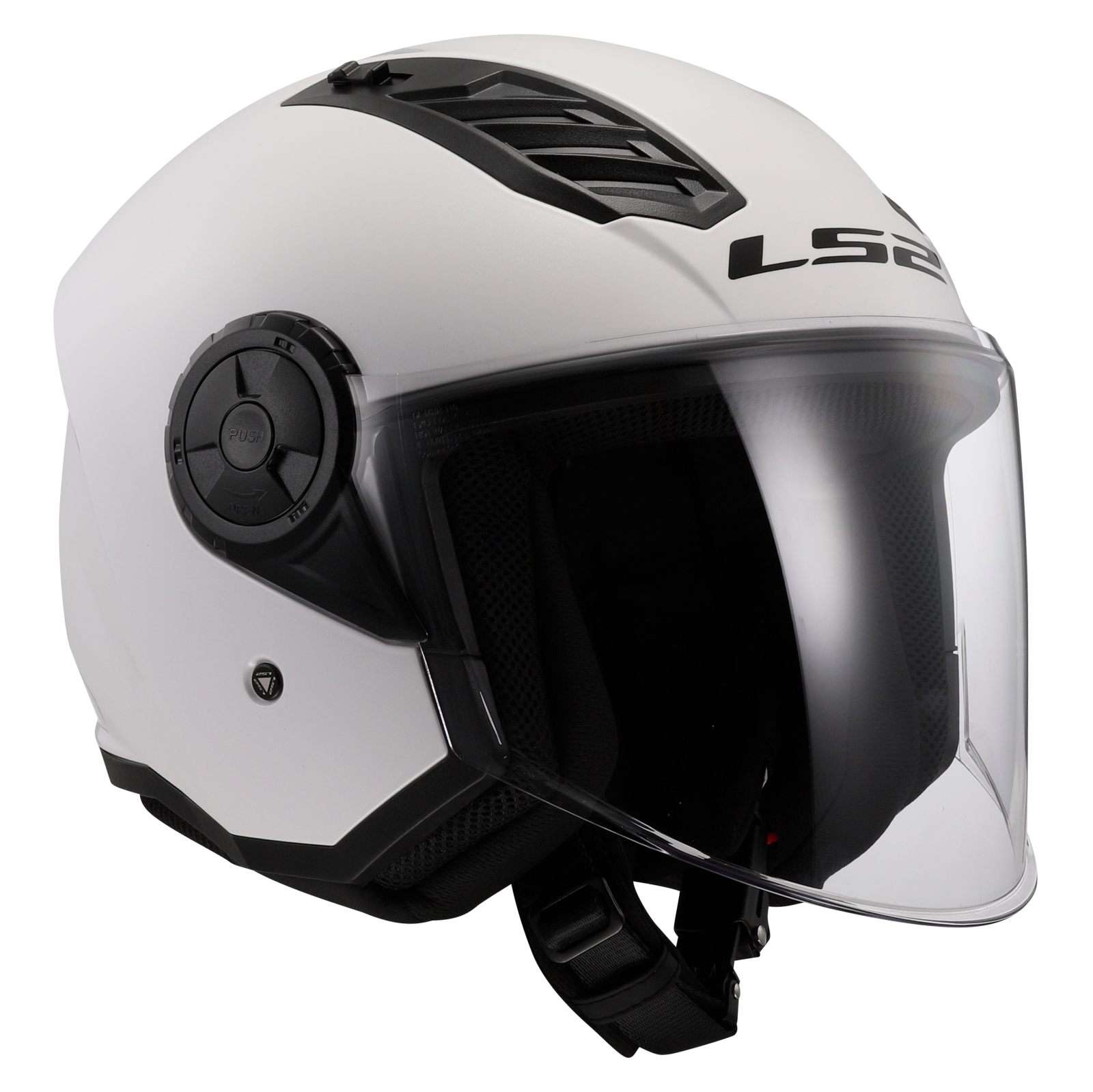 LS2 OF616 AIRFLOW II SOLID GLOSS WHITE-06 L