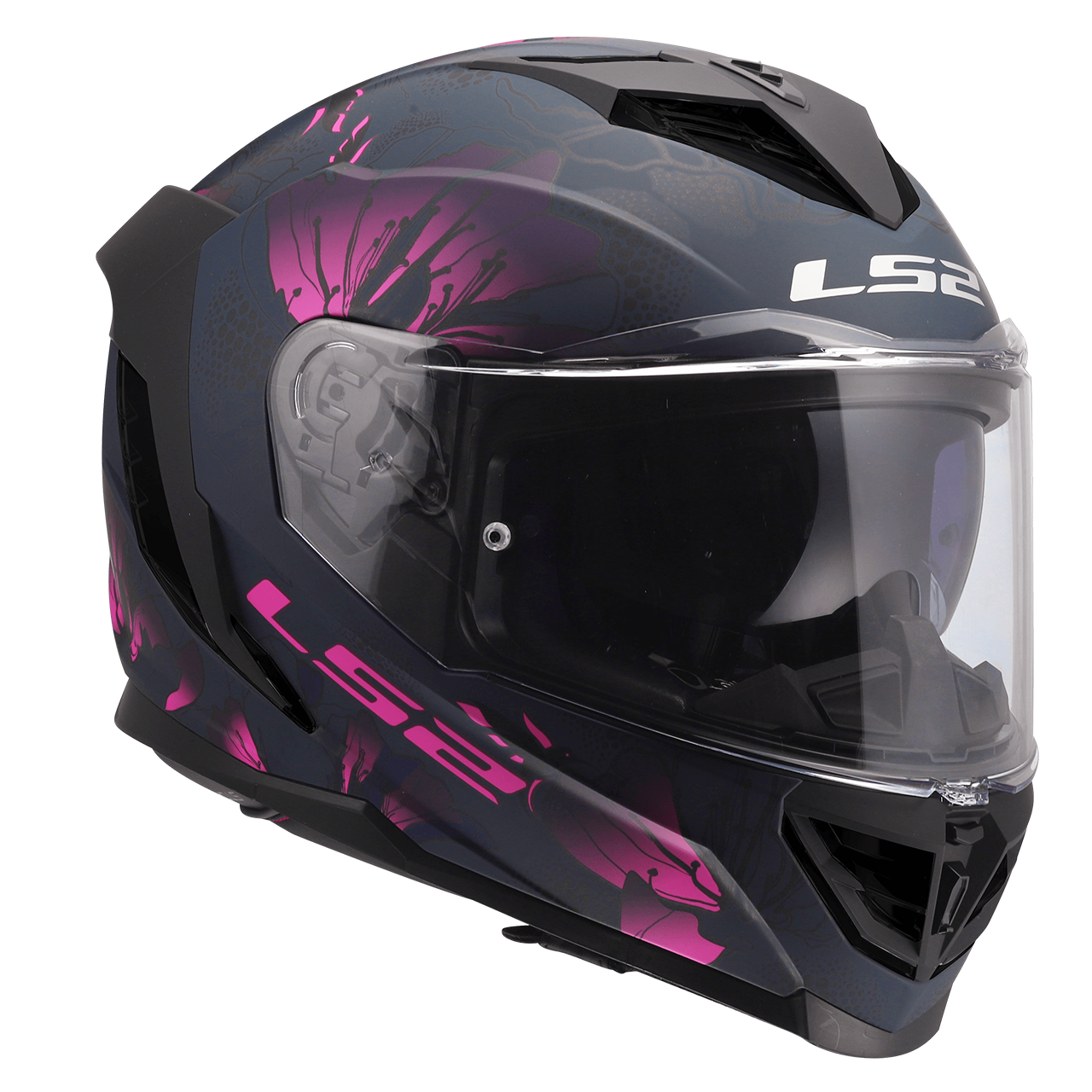 LS2 FF818 STORM III BURST BLACK PINK