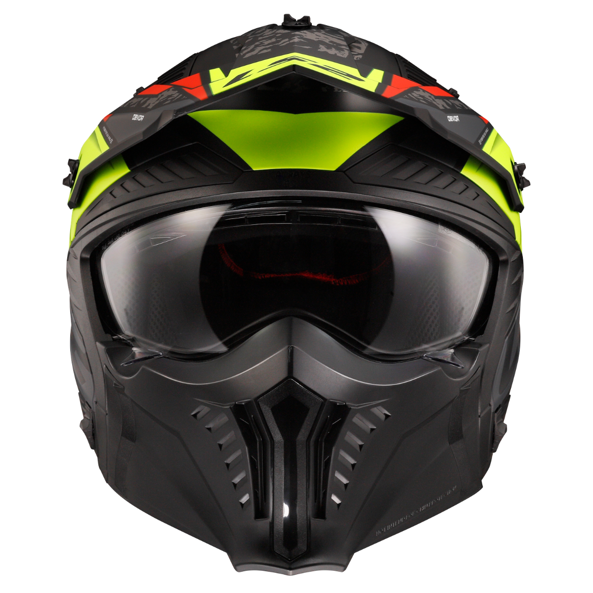 LS2 OF606 DRIFTER DEVOR M.BLACK H-V YELLOW-06 L