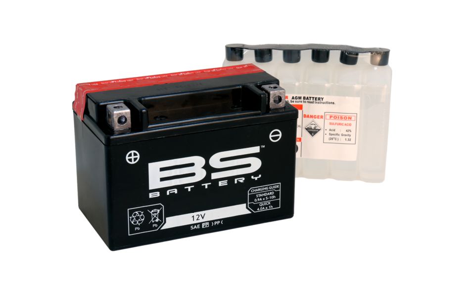R/B V508012008A514 BS-BATTERY BTX9-BS 12V/8Ah moto (YTX9-4/YTX9-BS) Linhai M150, 200, 210