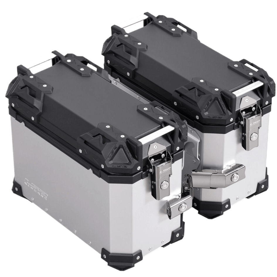 LS2 Side ALUCASES Silver 30+30L for BMW 750/850 GSI