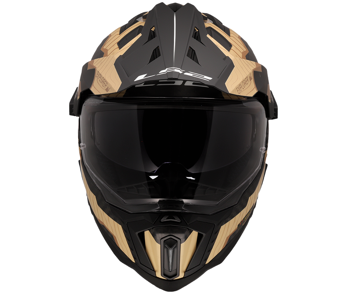 LS2 MX701 EXPLORER C TRICK BROWN SAND-06 L