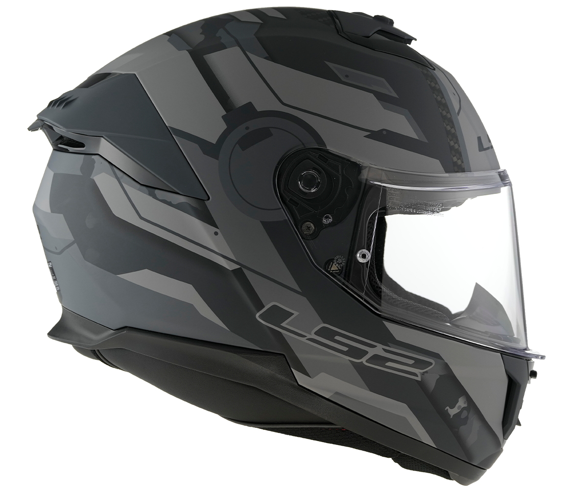 LS2 FF808 STREAM II SHADOW M.TITANIUM GREY-06 L