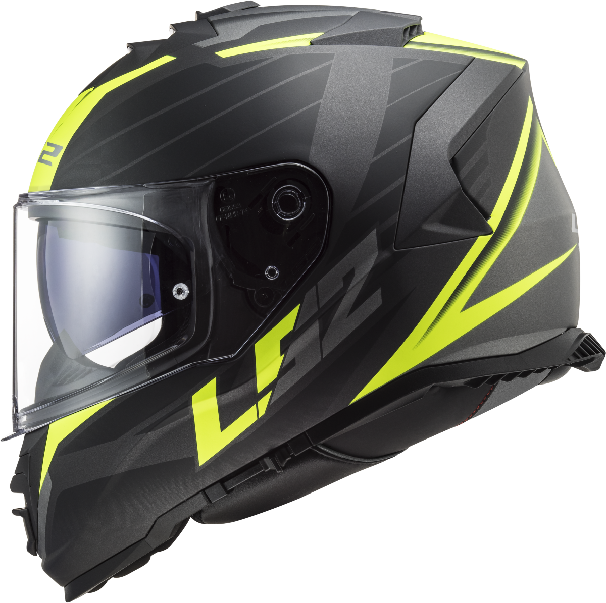 LS2 FF800 STORM II NERVE M.BLACK H-V YELLOW-06 M