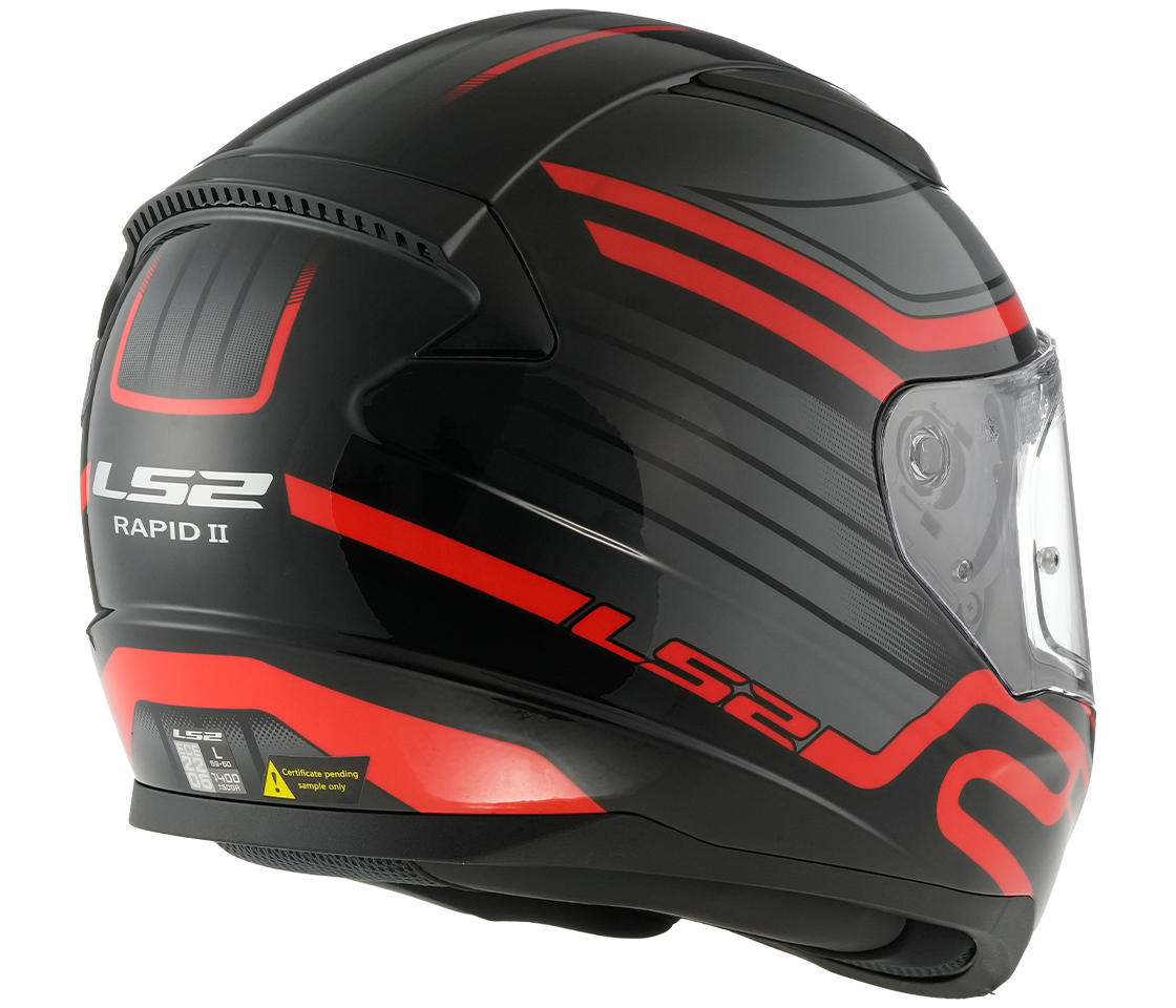 LS2 FF353 RAPID II CIRCUIT BLACK RED-06 M