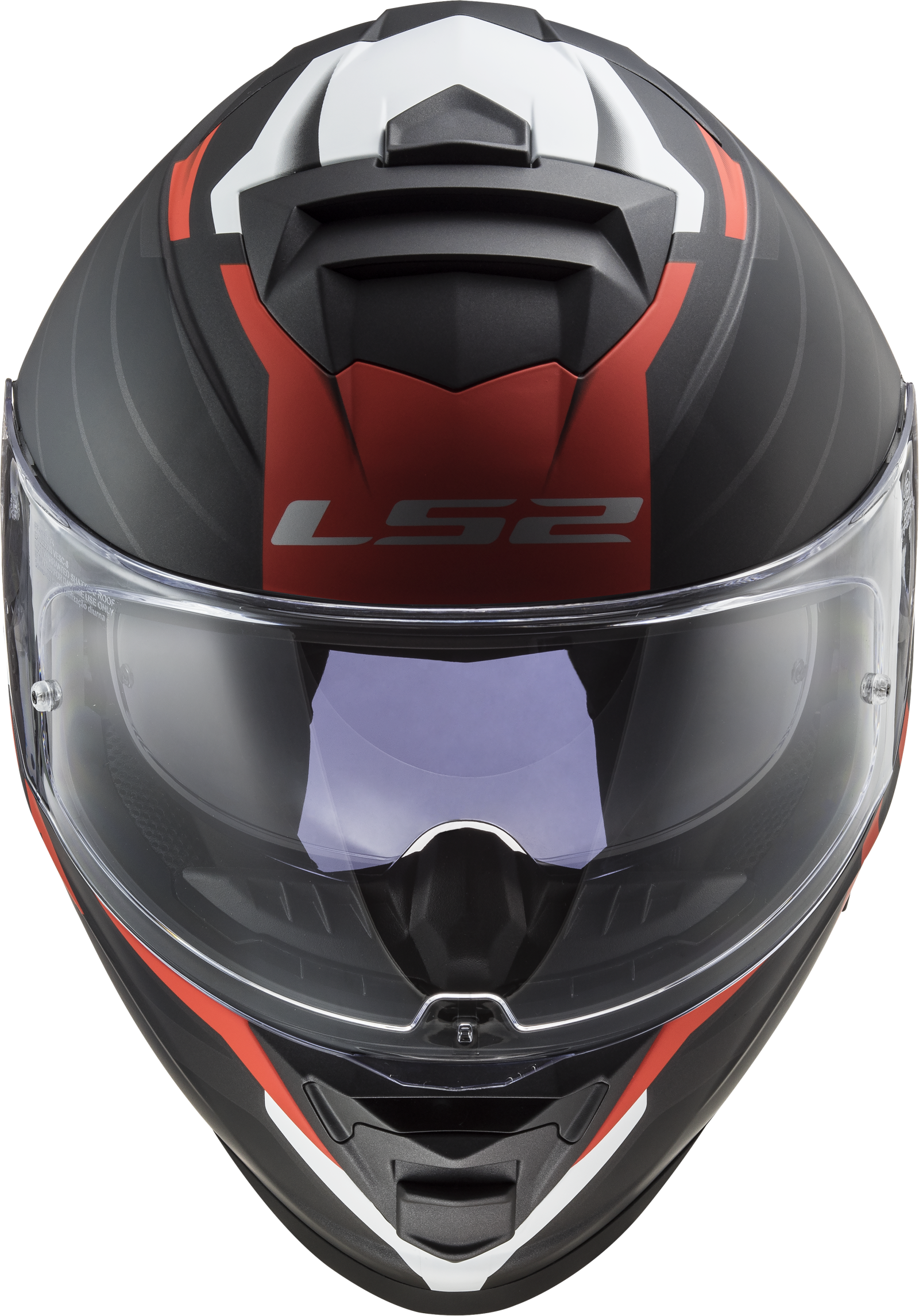 LS2 FF800 STORM II NERVE MATT BLACK RED-06 S
