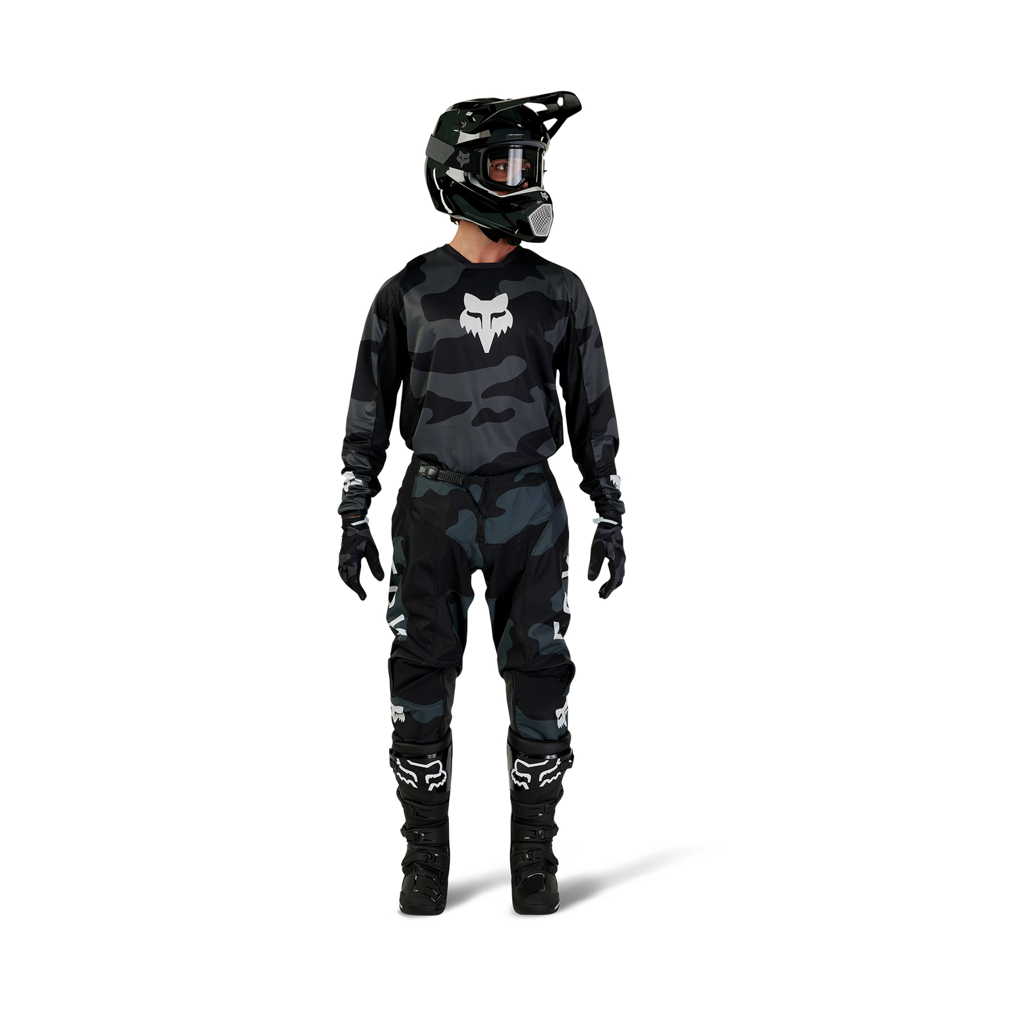 FOX 180 Bnkr Jersey - Black Camo MX24