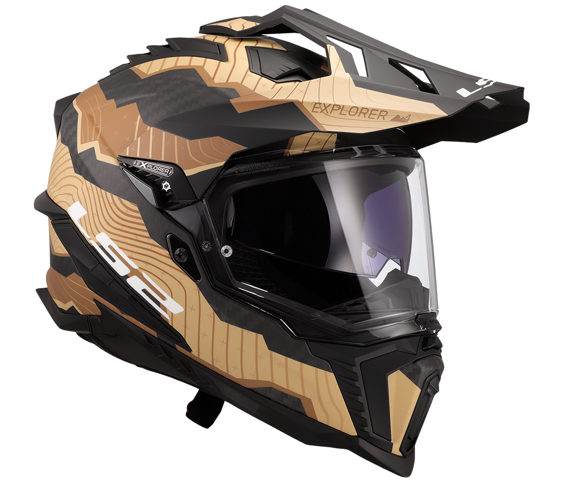 LS2 MX701 EXPLORER C TRICK BROWN SAND-06 L
