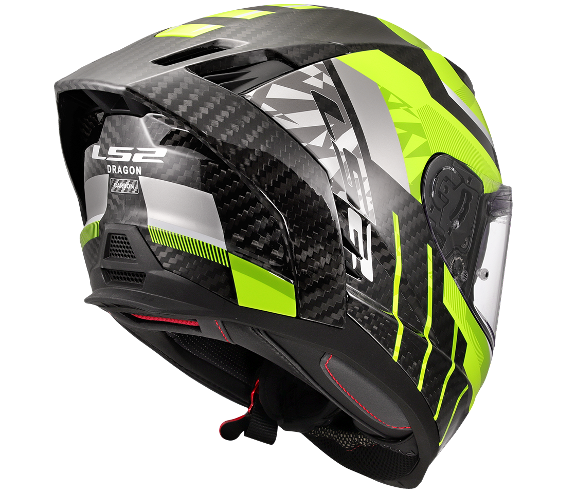 LS2 FF807 DRAGON TRAX H-VIS YELLOW M