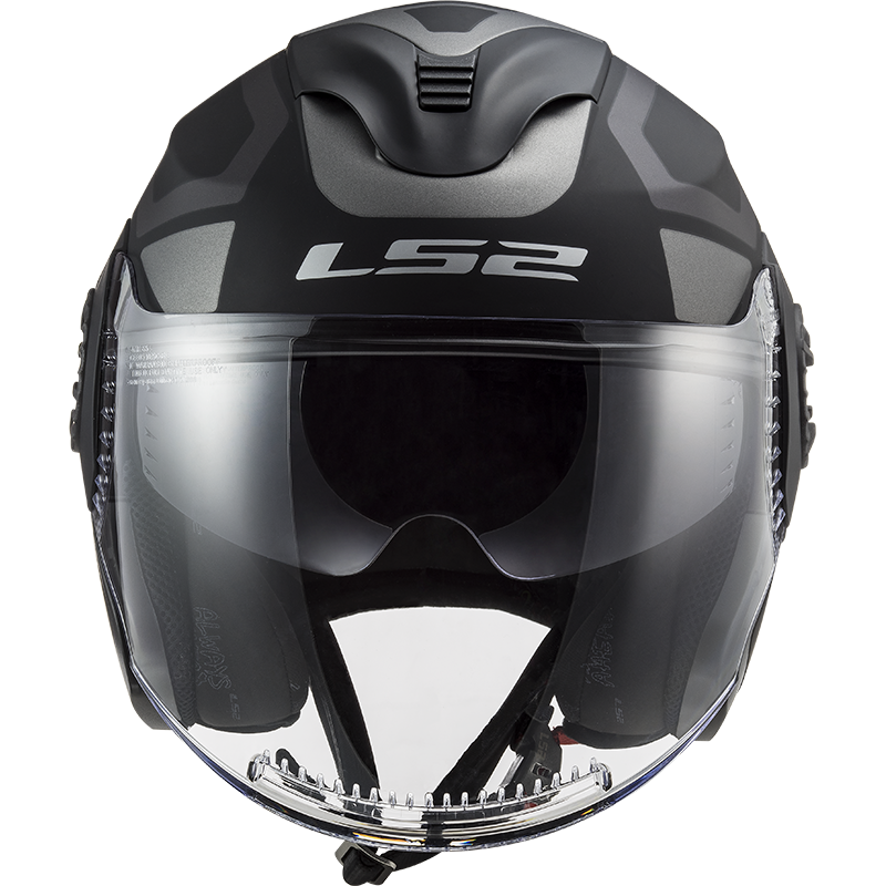 LS2 OF570 VERSO MARKER MATT BLACK TITANIUM XS