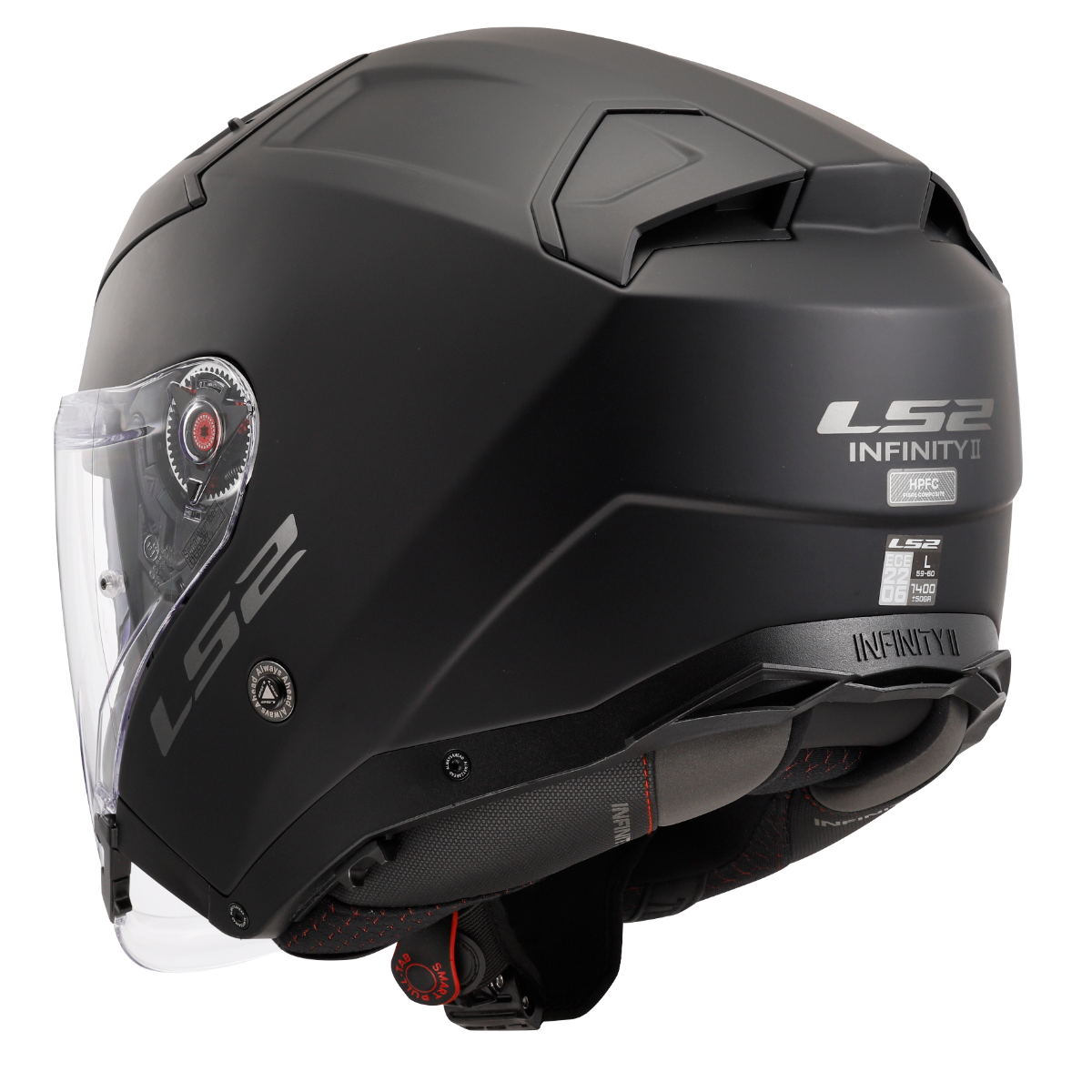 LS2 OF603 INFINITY II SOLID MATT BLACK-06 L