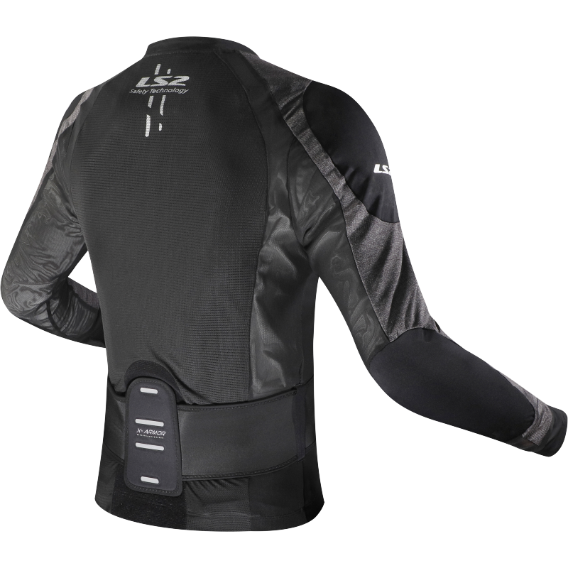 LS2 X-ARMOR MAN JACKET BLACK SILVER XS-S