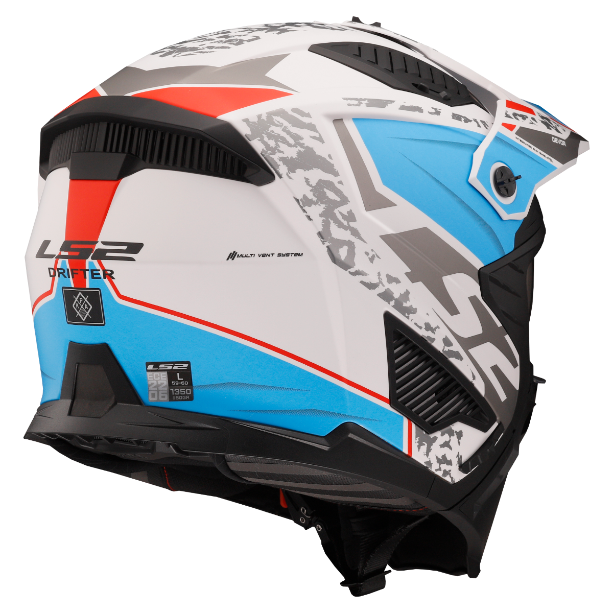 LS2 OF606 DRIFTER DEVOR M.WHITE BLUE-06 M