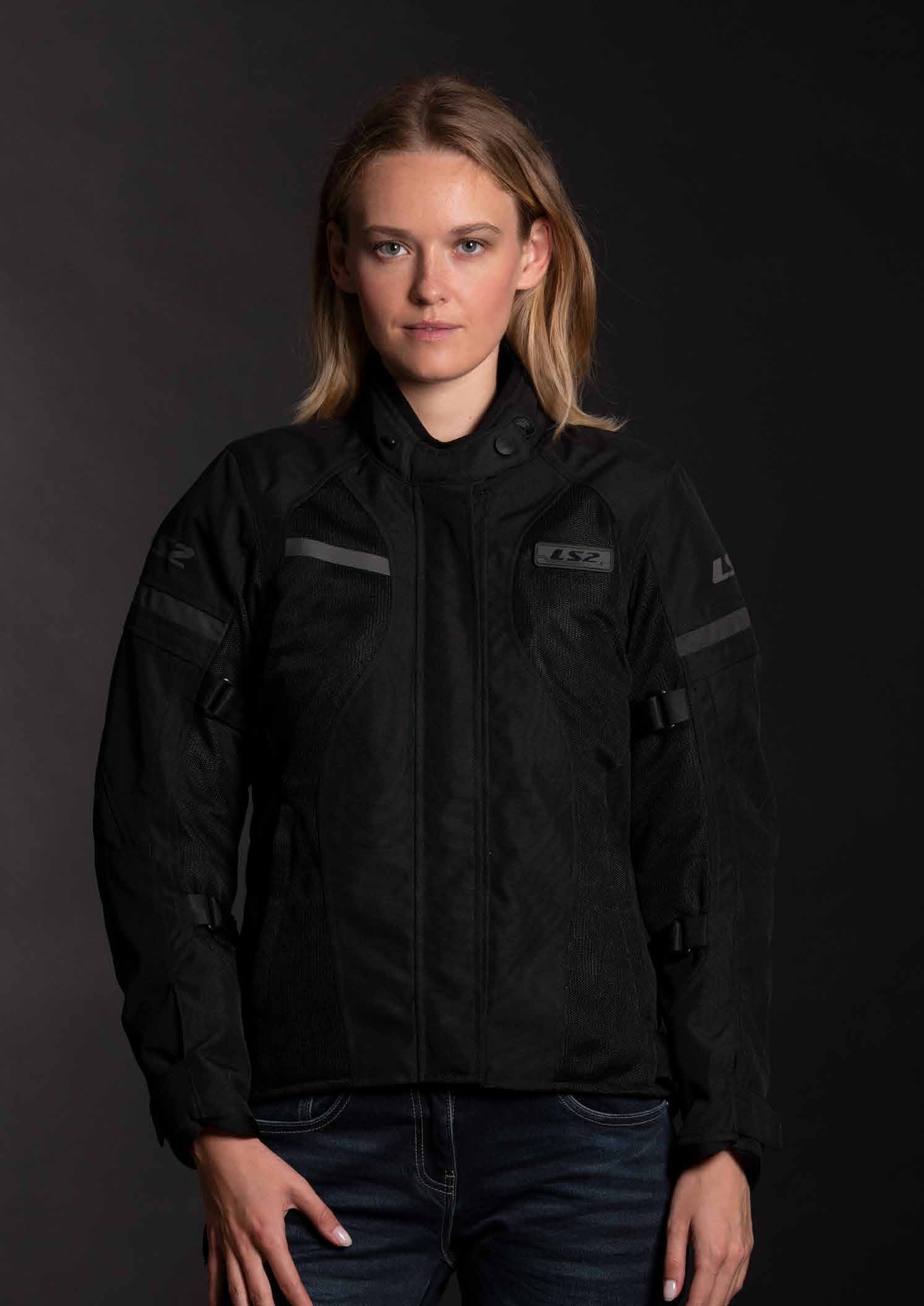 LS2 DART LADY JACKET BLACK