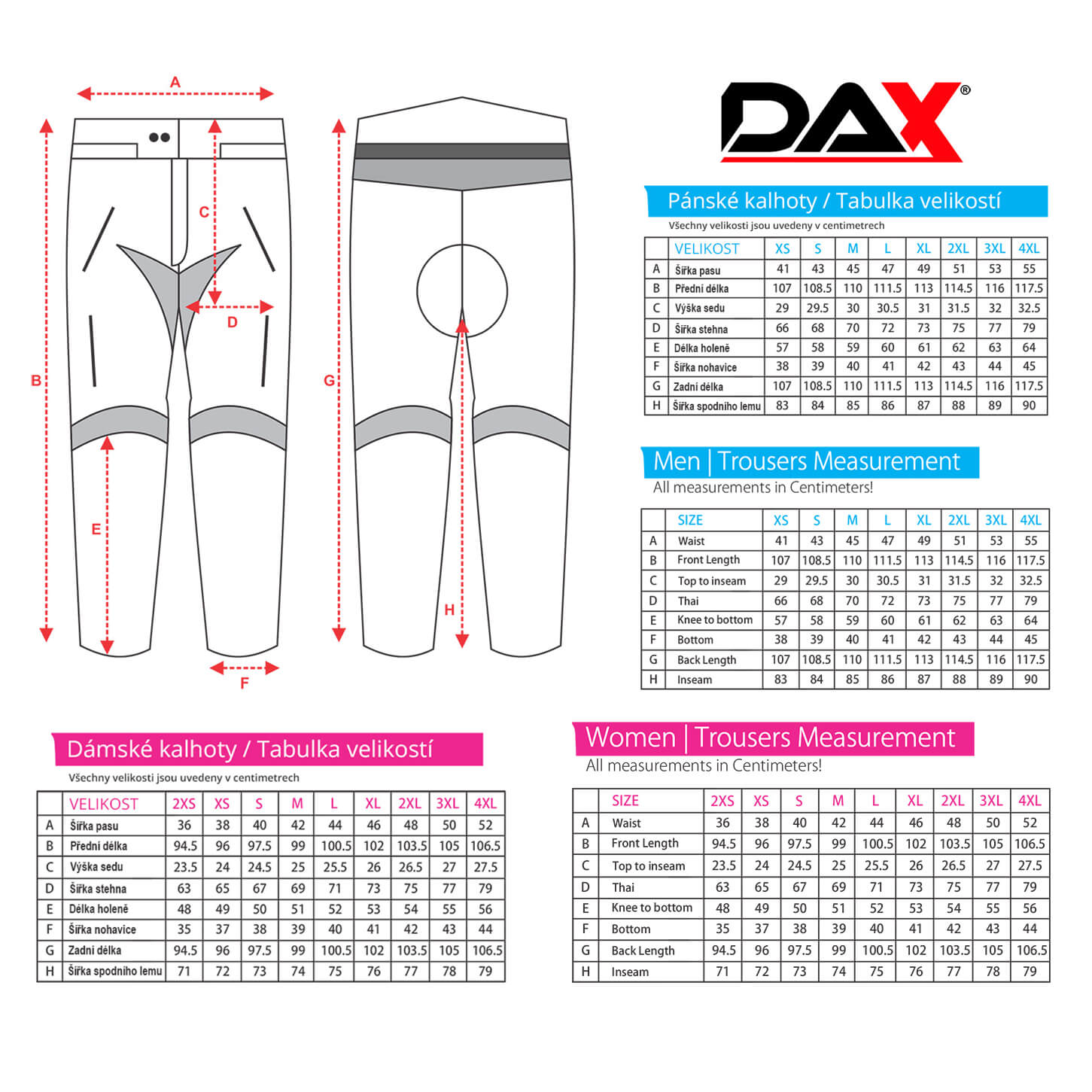 DAX LADY kalhoty, SoftShell, s chrániči