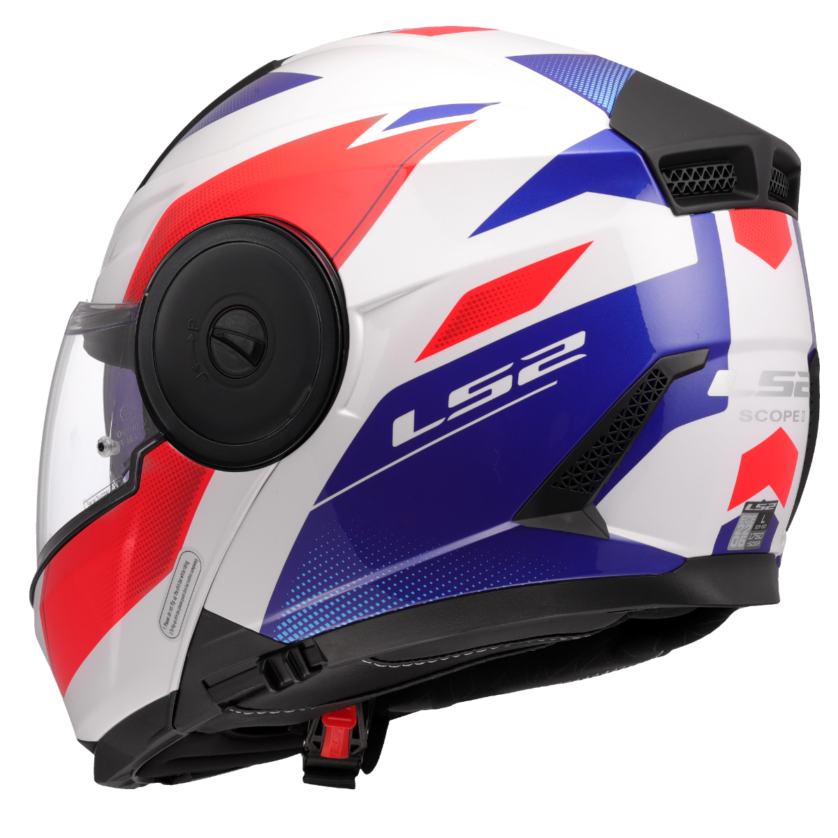 LS2 FF902 SCOPE II DURIA WHITE BLUE RED-06 S