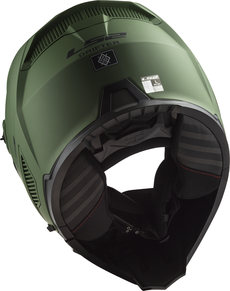 LS2 OF606 DRIFTER SOLID MATT MILITARY GREEN-06 XL